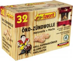 Favorit Öko-Zündwolle aus Holzwolle + Wachs