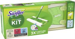 Swiffer Staubwischer Systemstarter (Bodenstab + 8 Trockentücher + 3 Wet Wischtücher)