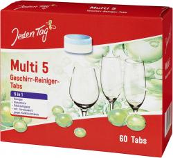 Jeden Tag Geschirr-Reiniger Tabs 5in1 Multi 5