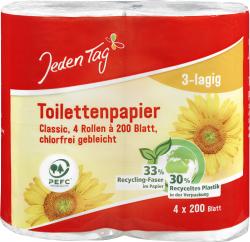 Jeden Tag Toilettenpapier 3-lagig