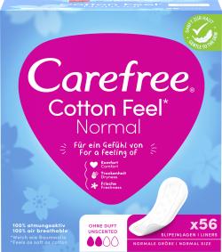 Carefree Cotton Feel Normal Slipeinlagen