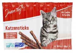 Jeden Tag Katze Snack-Sticks Lachs & Forelle