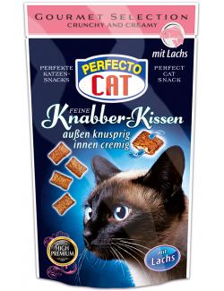 Perfecto Cat Feine Knabber Kissen mit Lachs