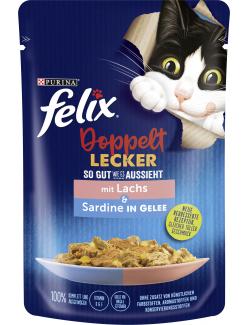 Felix Doppelt lecker So gut wie es aussieht mit Lachs & Sardine in Gelee