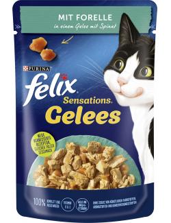 Felix Sensations Gelees mit Forelle & Spinat