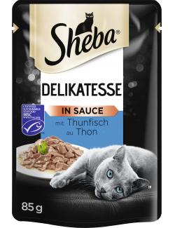 Sheba Delikatesse in Sauce mit Thunfisch