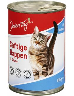 Jeden Tag Katze Saftige Happen in Sauce mit Seelachs