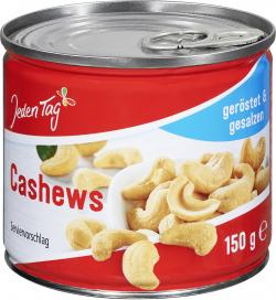Jeden Tag Cashews geröstet & gesalzen