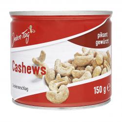 Jeden Tag Würz-Cashews ohne Fett und Öl geröstet