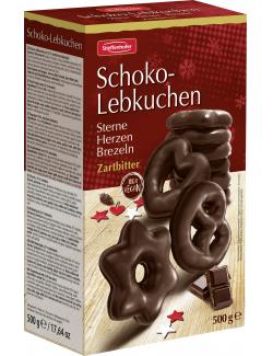 Stieffenhofer Schoko-Lebkuchen Sterne Herzen Brezeln Zartbitter