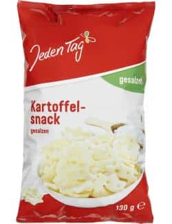 Jeden Tag Kartoffelsnack gesalzen