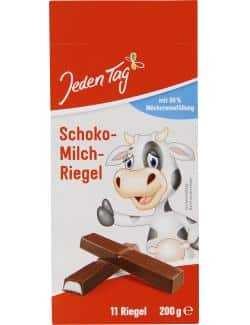 Jeden Tag Schoko-Milch-Riegel