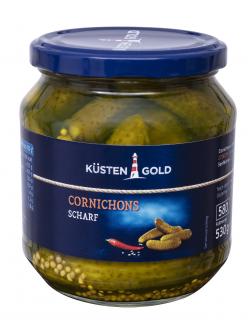 Küstengold Cornichons scharf