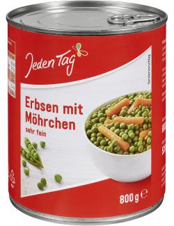 Jeden Tag Erbsen mit Möhren sehr fein