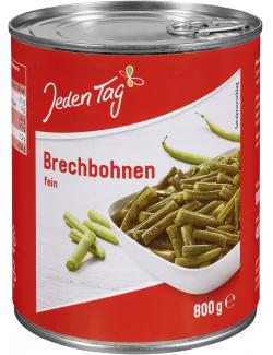 Jeden Tag Brechbohnen fein