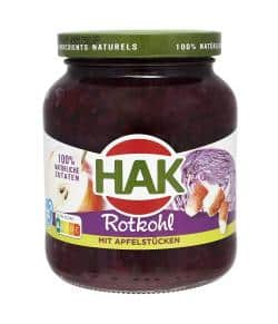 Hak Rotkohl mit Apfelstücken