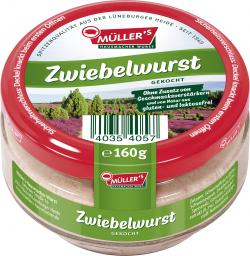 Müller's Hausmacher Wurst Zwiebelwurst gekocht