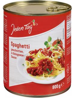 Jeden Tag Spaghetti in Bolognesesauce