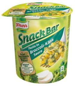 Knorr Snack Bar Nudeln in Broccoli-Käse-Sauce