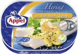 Appel Heringsfilets in Eier-Senf-Creme