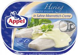 Appel Heringsfilets in Sahne-Meerrettich-Creme