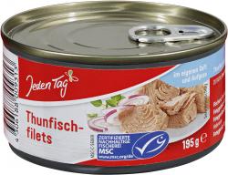 Jeden Tag Thunfischfilets natur