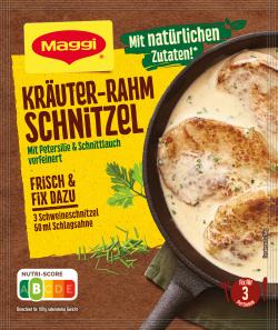 Maggi Fix für Kräuter-Rahm Schnitzel