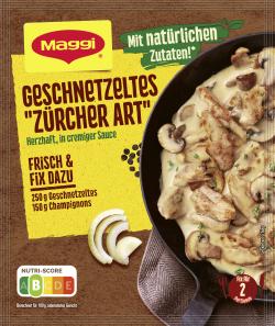 Maggi Fix für Geschnetzeltes Zürcher Art