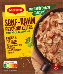 Maggi Fix für Senf-Rahm Geschnetzeltes