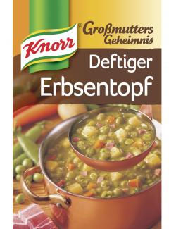 Knorr Großmutters Geheimnis Deftiger Erbsentopf mit Speck & Kartoffeln