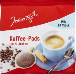 Jeden Tag Kaffee-Pads mild