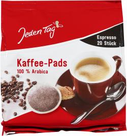 Jeden Tag Kaffee-Pads Espresso 20 Pads