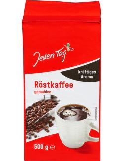 Jeden Tag Röstkaffee gemahlen kräftiges Aroma