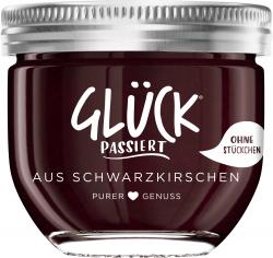 Glück passiert Schwarzkirsche