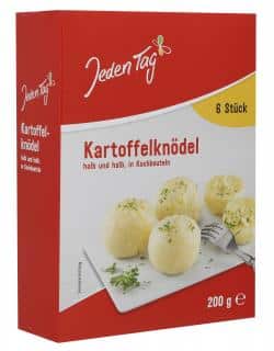 Jeden Tag Kartoffelknödel halb und halb in Kochbeuteln