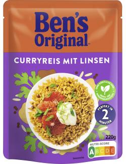 Ben's Original Curryreis mit Linsen