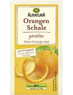 Alnatura Orangenschale gerieben