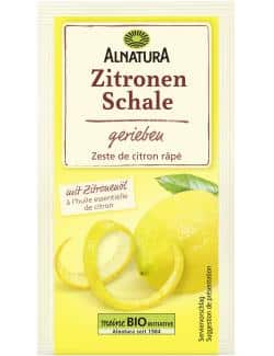 Alnatura Zitronenschale gerieben