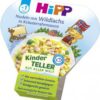 Hipp Kinder Teller Nudeln mit Wildlachs in Kräuterrahmsauce