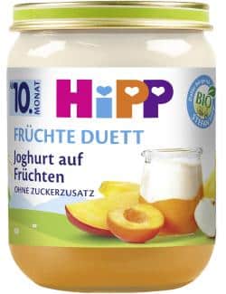Hipp Früchte-Duett Joghurt auf Früchten