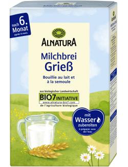 Alnatura Grieß Milchbrei