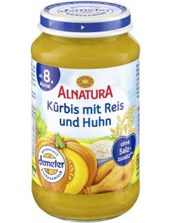 Alnatura Kürbis mit Reis und Huhn