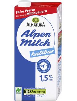 Alnatura haltbare Alpenmilch 1