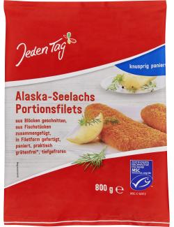 Jeden Tag Alaska-Seelachs Portionsfilet paniert