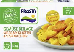 Frosta Gemüse Beilage mit gelben Karotten & Süsskartoffeln