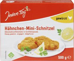 Jeden Tag Hähnchen-Mini-Schnitzel gewürzt