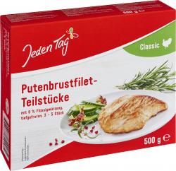 Jeden Tag Putenbrustfilet -Teilstücke