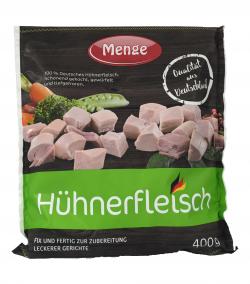 Menge Hühnerfleisch gekocht