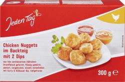 Jeden Tag Chicken Nuggets im Backteig mit 2 Dips