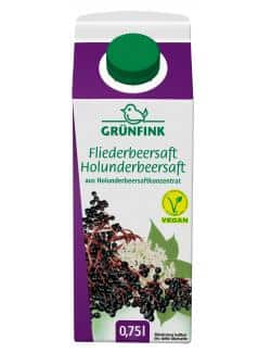 Grünfink Fliederbeersaft Holunderbeersaft